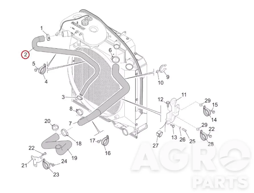 317479, Формованный шланг, Manitou