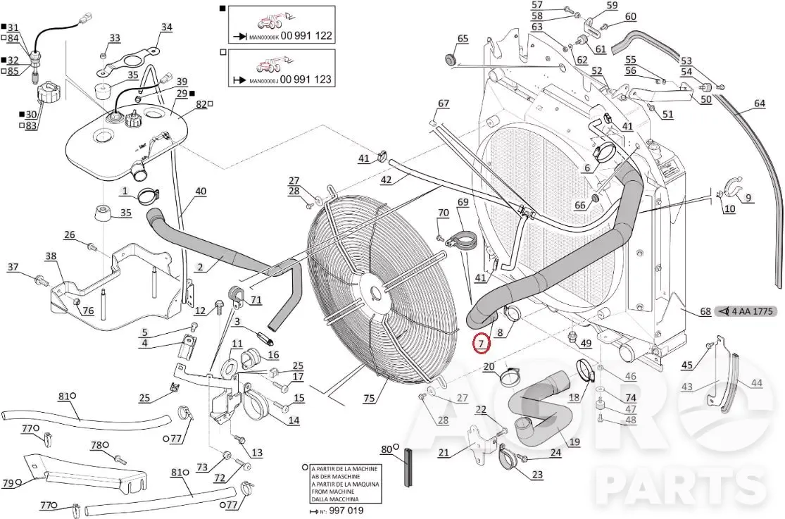52527757, Формованный шланг, Manitou