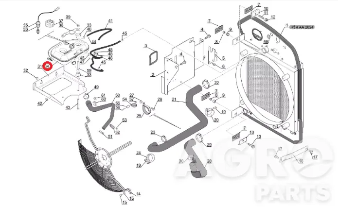 943595, Комплект доработки, Manitou