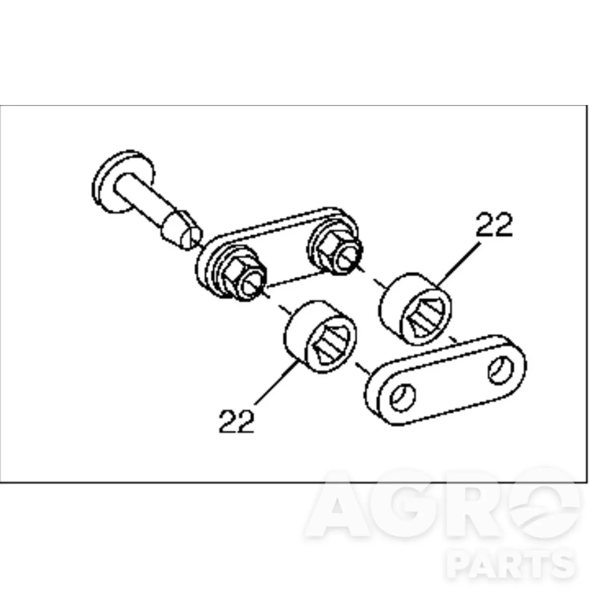 AA46946, Комплект  втулок, John Deere