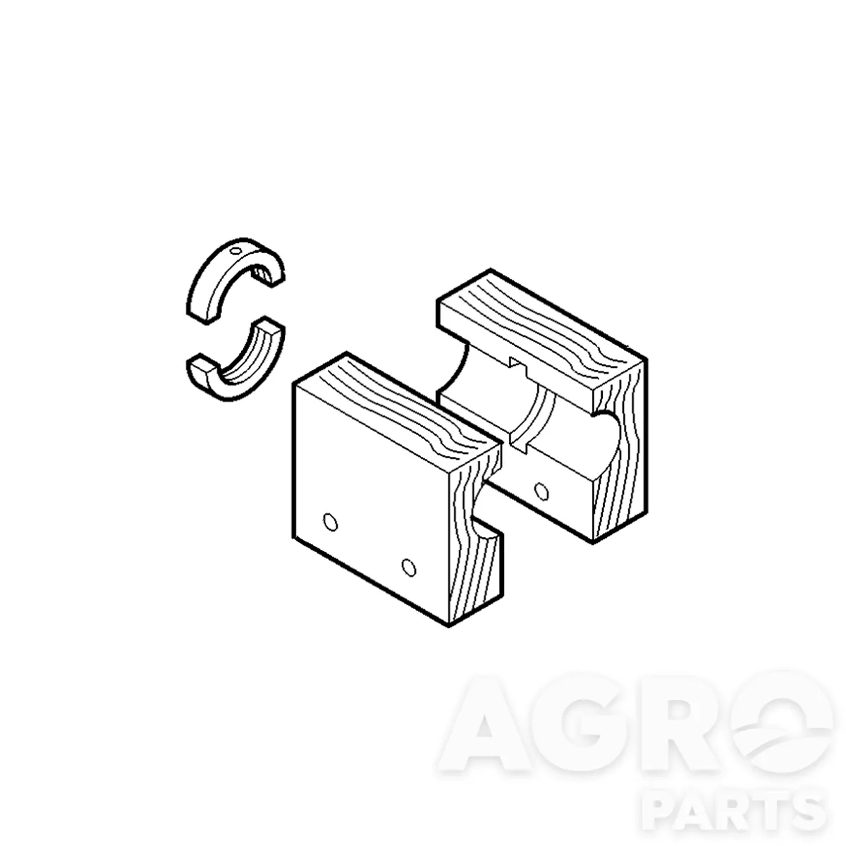 AZ45586, Подшипник  с  корпусом, John Deere