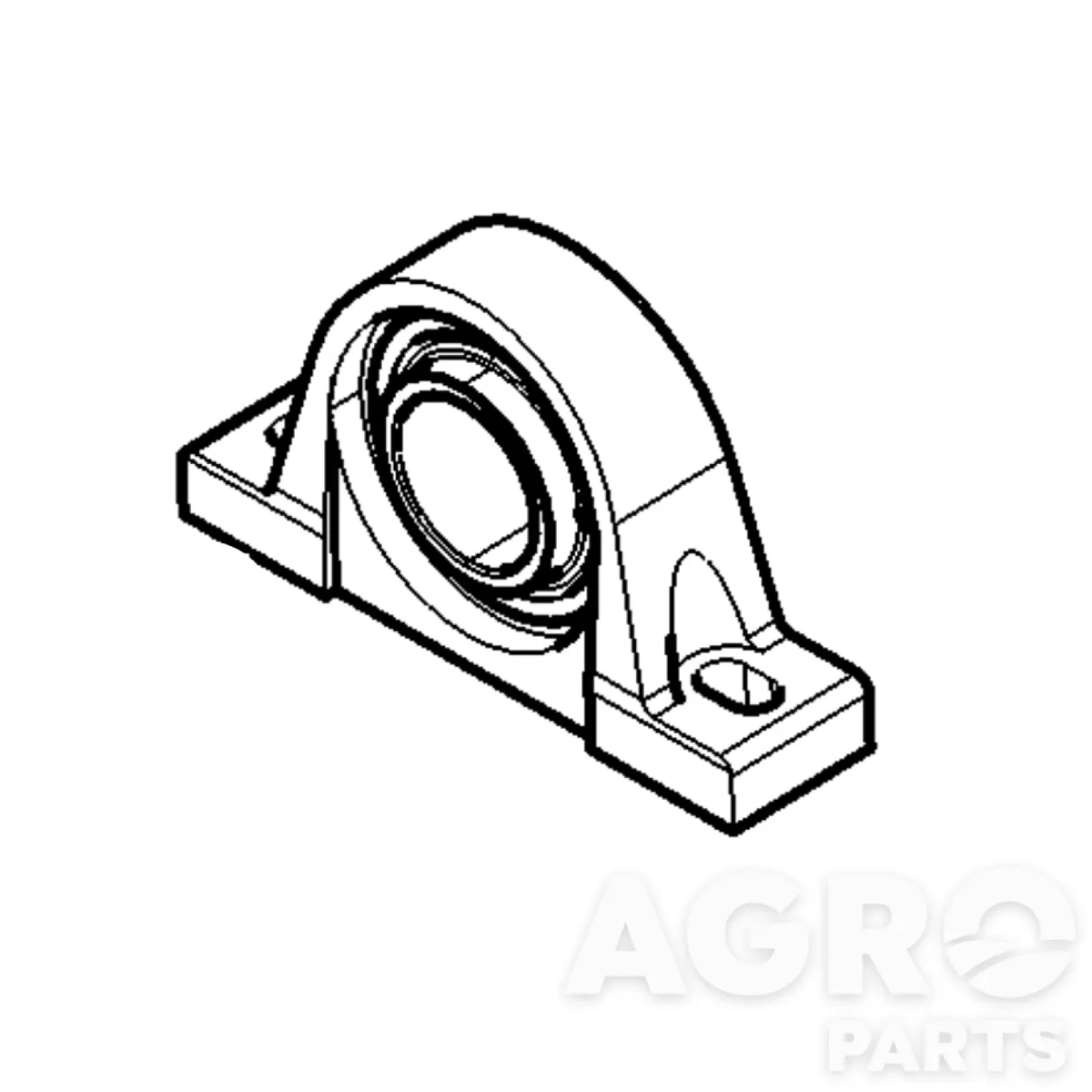 F071164, Подшипник  с  корпусом, John Deere