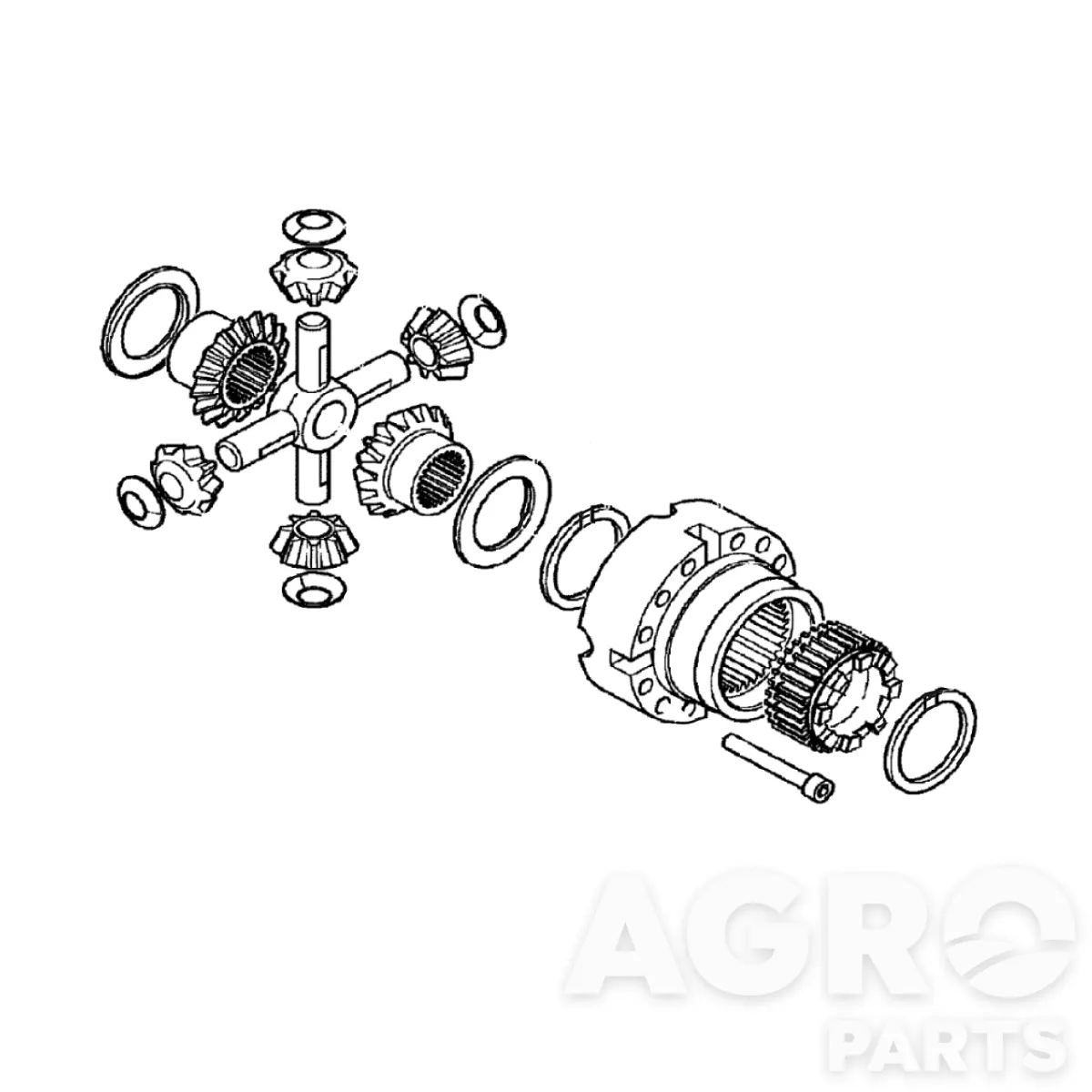 F670935, Дифференциал, John Deere