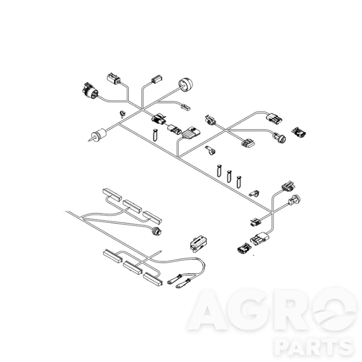 RE277128, Жгут  проводов  кабины, John Deere