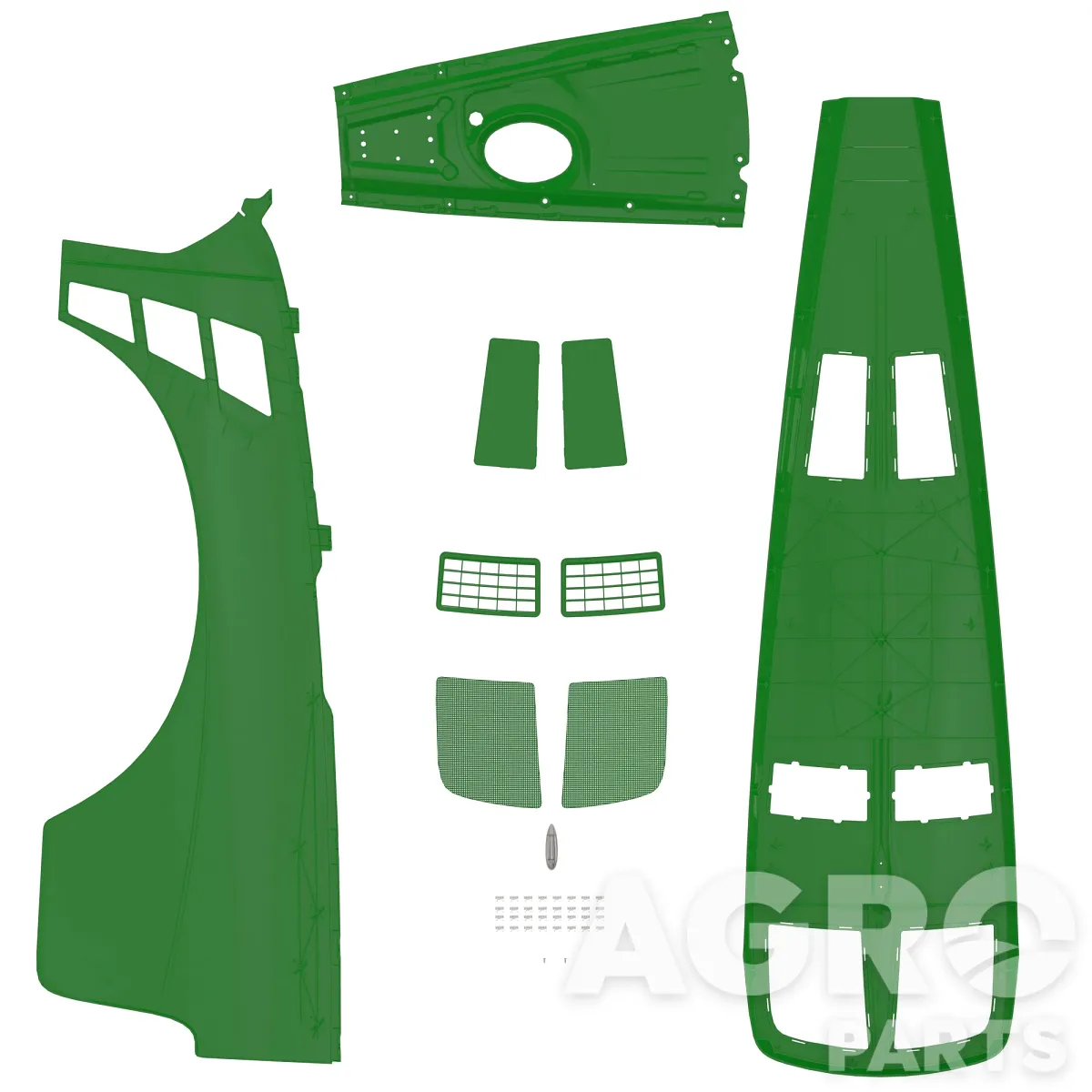 RE327893, Комплект капота, John Deere