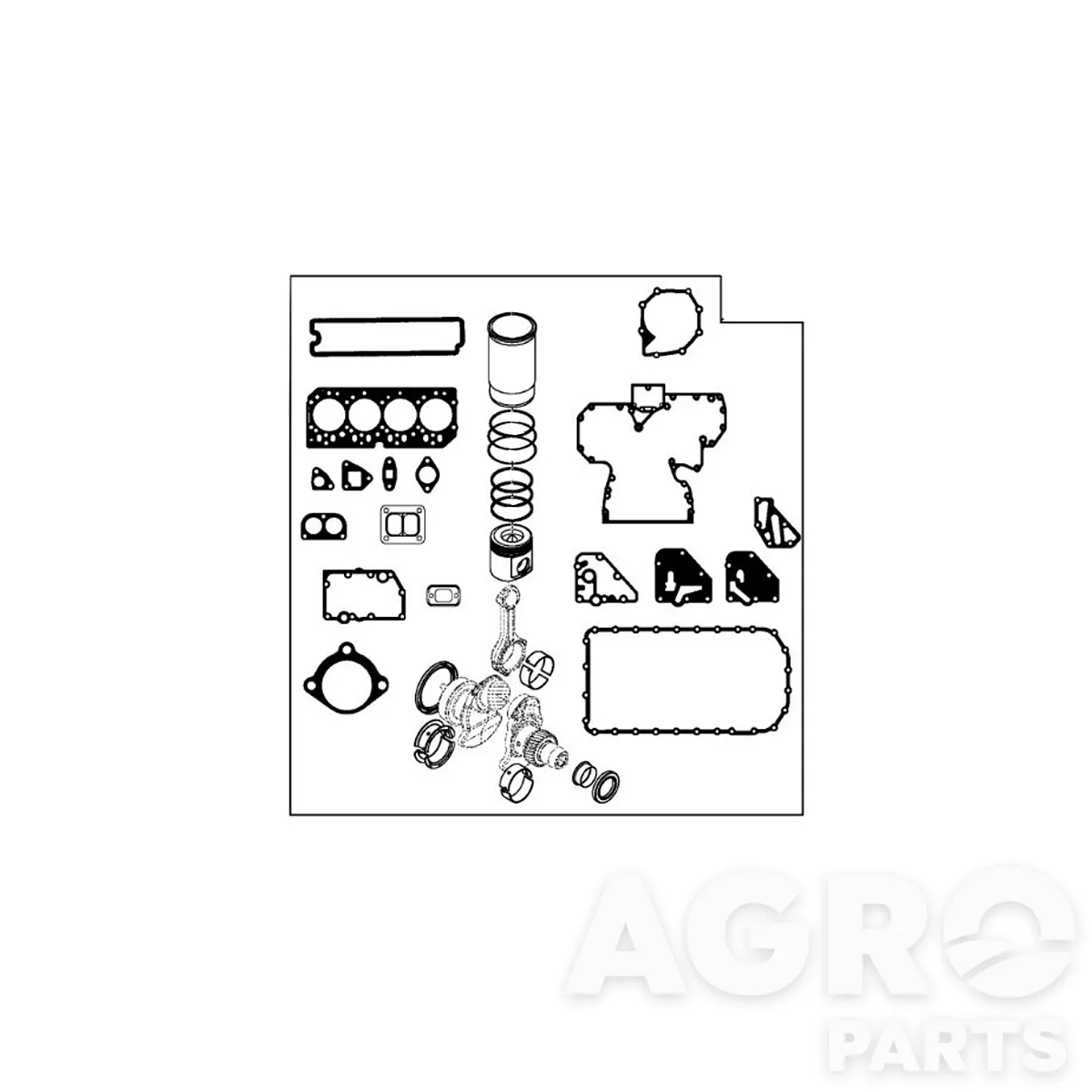 RE527299, Компл, для рем, двигат,, John Deere