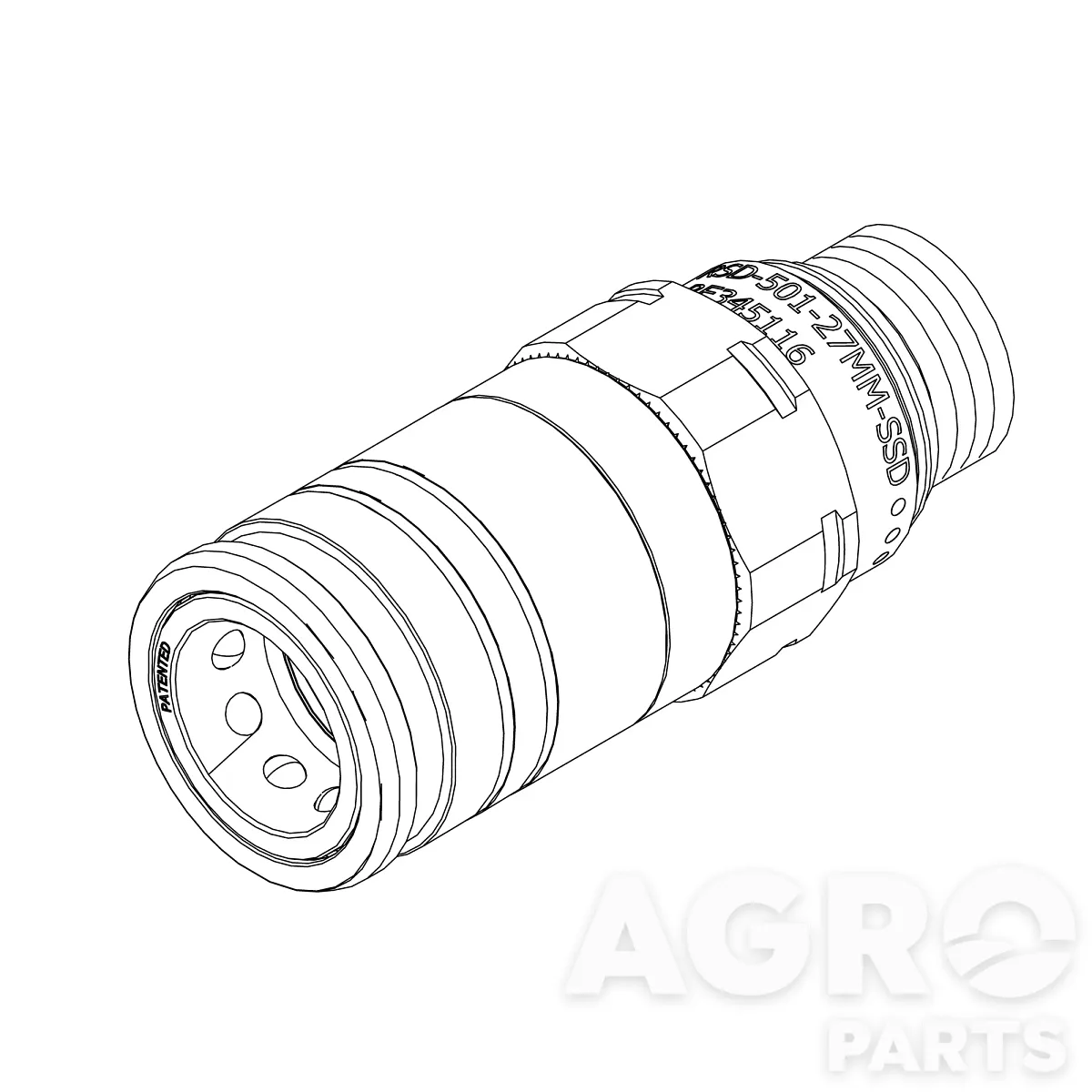 RE52981, Быстросъемн, гидр, муфта, John Deere