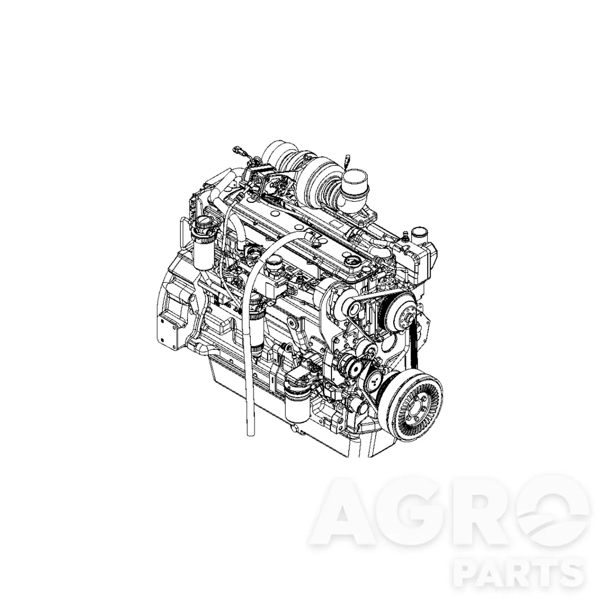 SE501688, Дизельный двиг, восст,, John Deere