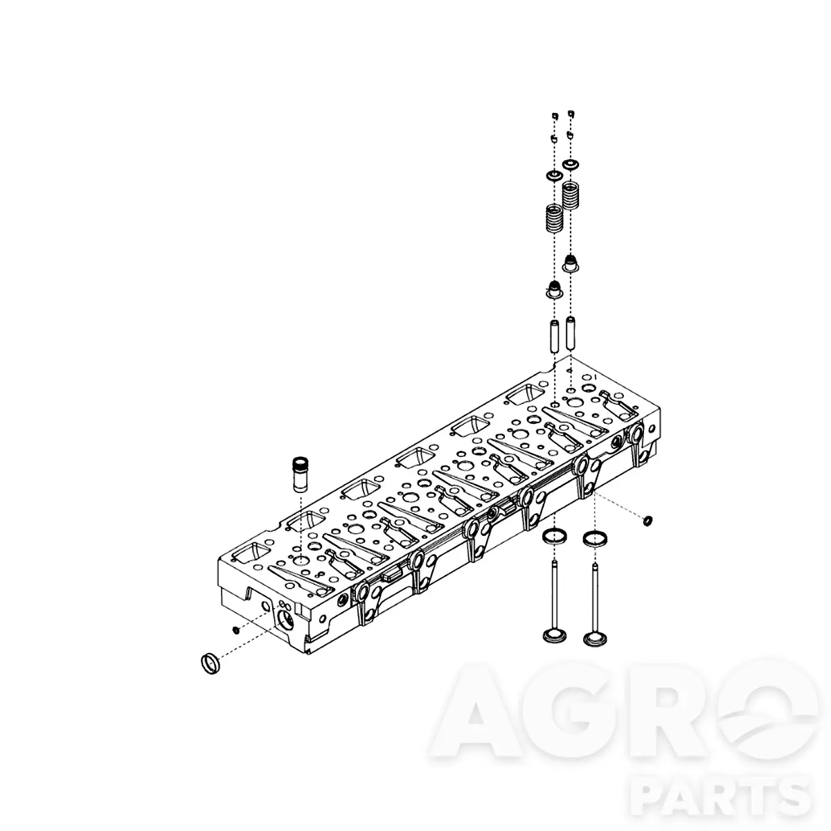 SE501747, Голов, блока цил, восст,, John Deere