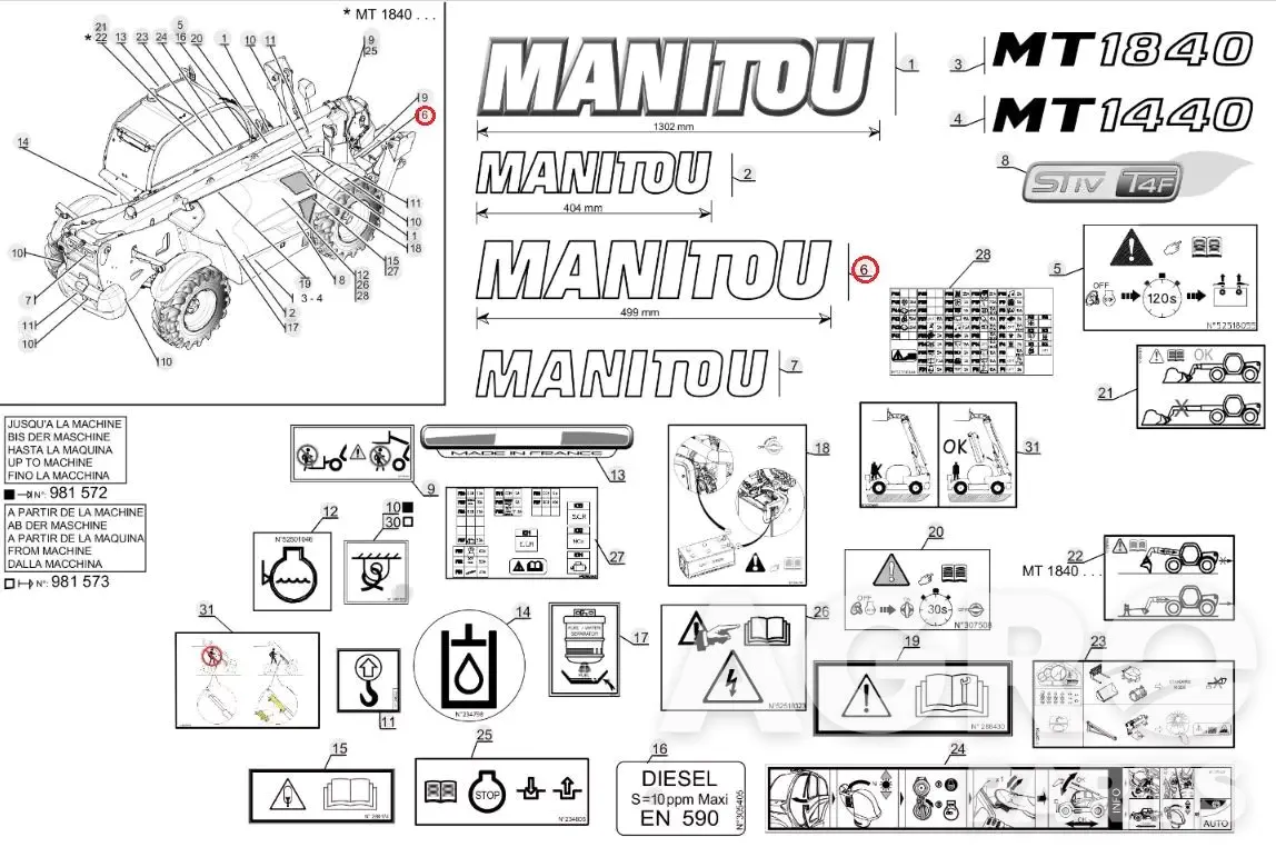 271507, Клей, Manitou