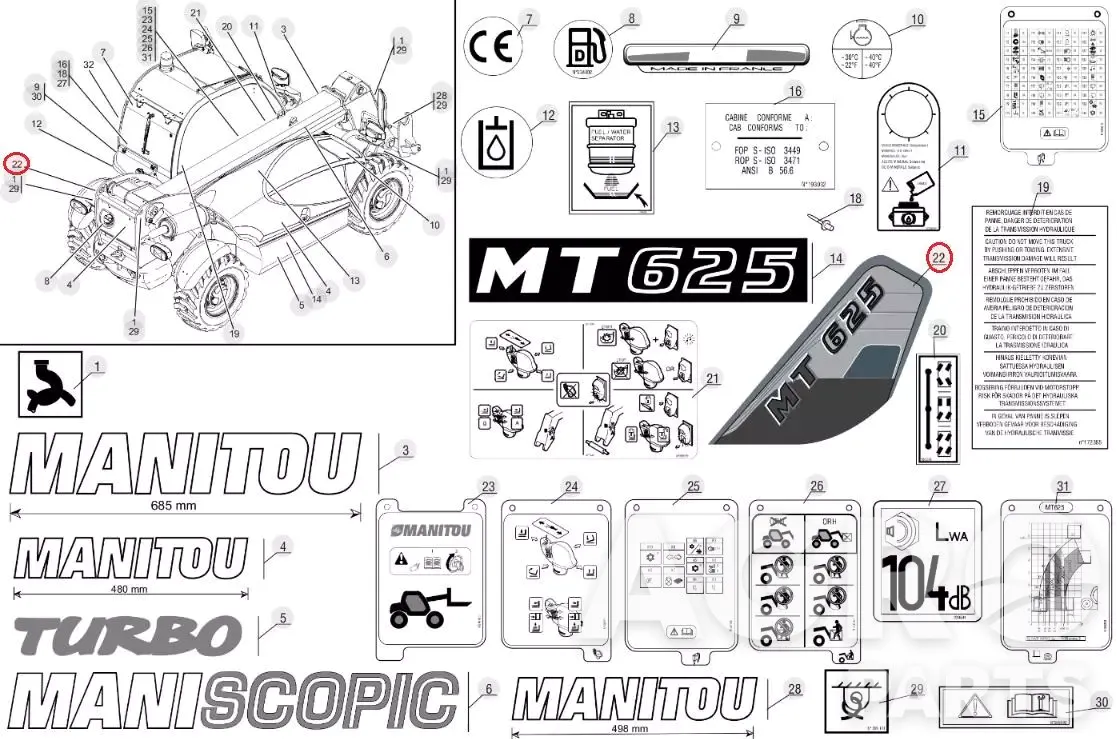 286090, Клей, Manitou