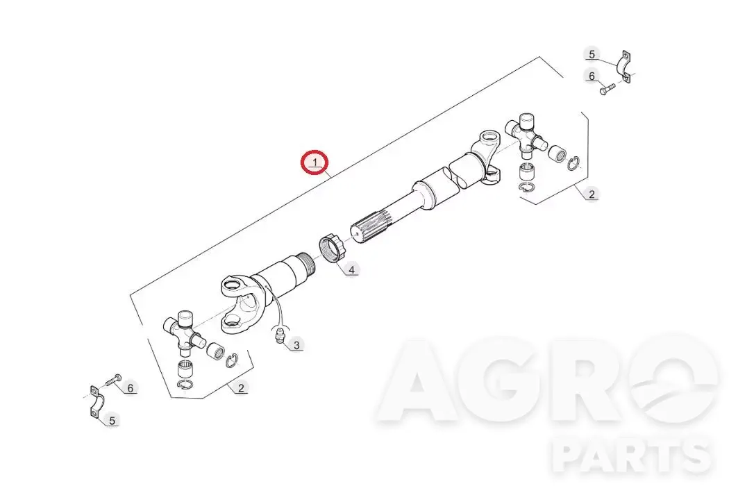 295108, Приводной вал, Manitou