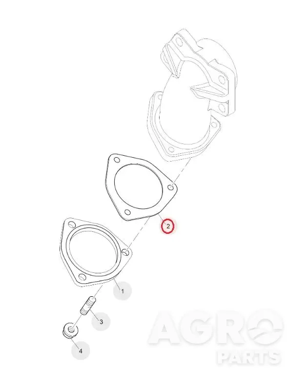551768, Прокладка коллектора, Manitou