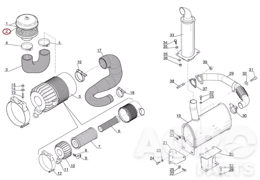 602006, Чаша предочистителя, Manitou