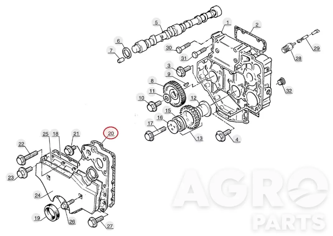 603837, Прокладка, Manitou