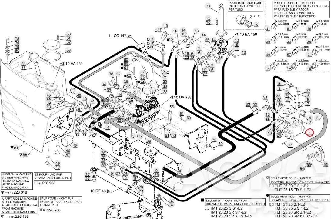 720732, Гидронасос, Manitou