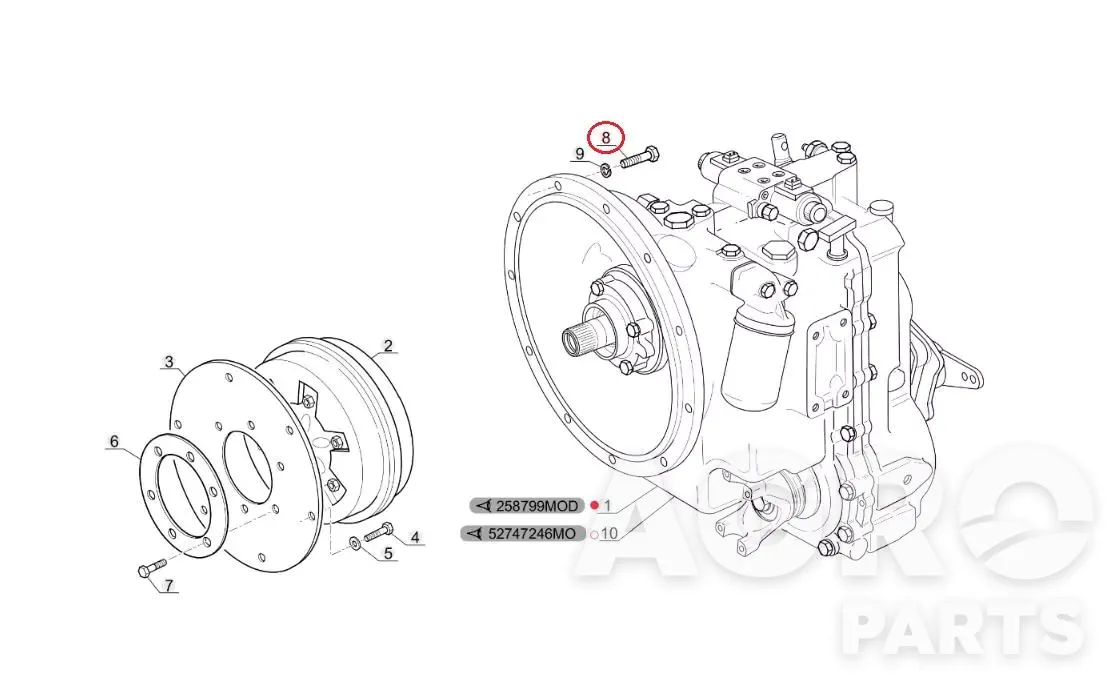 73192, Болт, Manitou